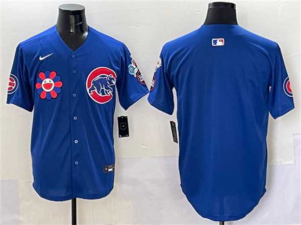 Men%27s Chicago Cubs Blank Royal 2025 Tokyo Series Limited Stitched Jersey